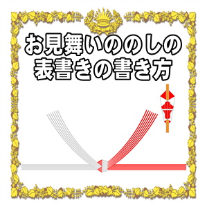 入院や病気のお見舞いののしの書き方や水引の選び方を解説
